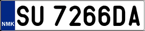 Trailer License Plate